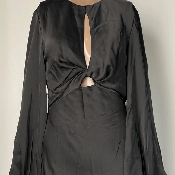 Significant Other Women’s Demi Keyhole Cutout Midi Dress Black Size 4 — Preowned - Picture 10 of 11